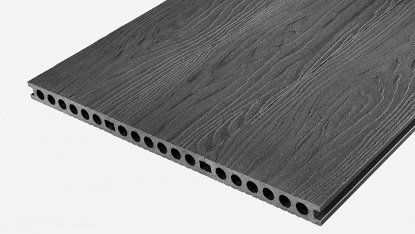 Террасная доска Groentec 4000x145x25 мм усиленная, Серый