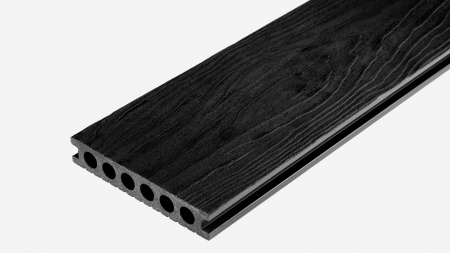Террасная доска Groentec 3000x145x25 мм усиленная, Антрацит