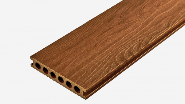 Террасная доска Groentec 4000x145x25 мм усиленная, Дуб