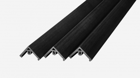 Профиль угловой Groentec 3000x50x50 мм, Антрацит
